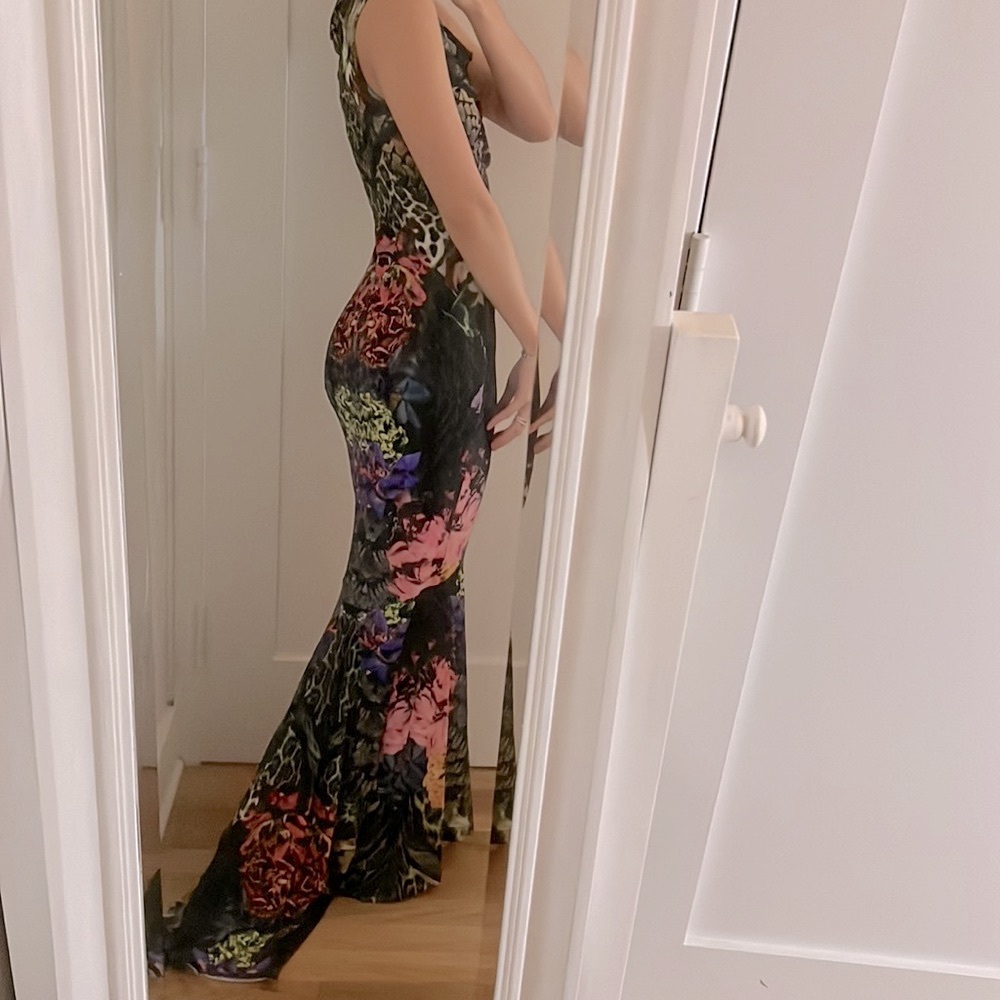ROBERTO CAVALLI Floral Print floor length gown - Picture 6 of 16